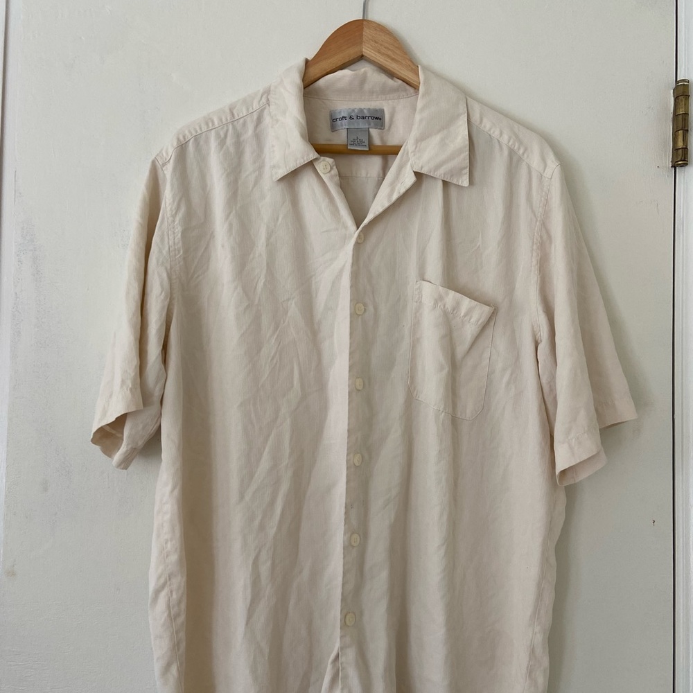 Croft & Barrow Silk Button Up